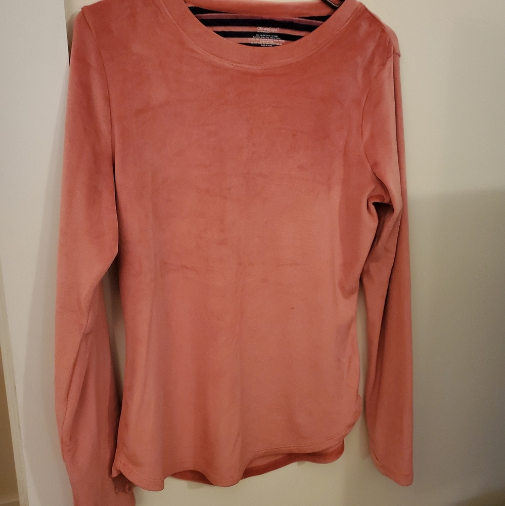 Climate Right pink sweater